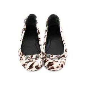 Balenciaga Arena Calf Hair Flats 40